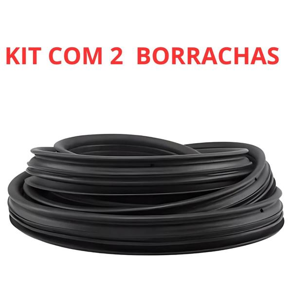 Imagem de Kit 2 Borrachas Portas Agile Fiorino Palio Grand Siena Mobi Punto Uno 2008 a 2020