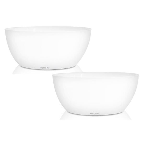 Imagem de Kit 2 Bowls 700Ml Branco - Polipropileno