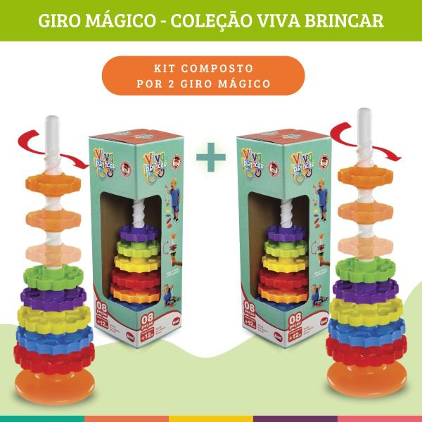 Imagem de Kit 2 Brinquedos Giro Mágico Dismat Desenvolvimento Infantil