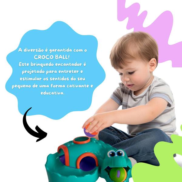 Imagem de Kit 2 Brinquedos Infantis Educativos Rata Tuff e Croco Ball 