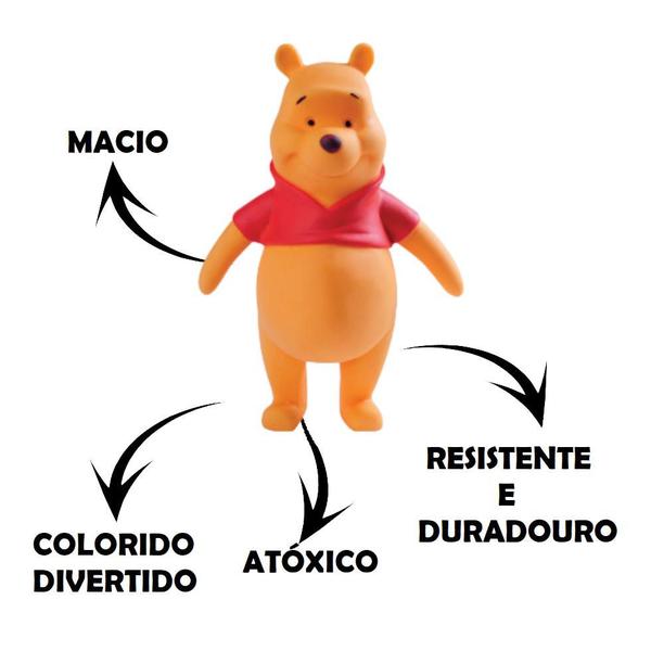 Imagem de Kit 2 Brinquedos Pooh E Tigrão Mordedor Latoy Disney - Látex