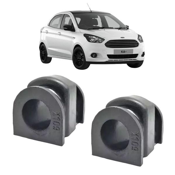 Imagem de Kit 2 Bucha Barra Estabilizadora Dianteira Ford New Ka 21MM