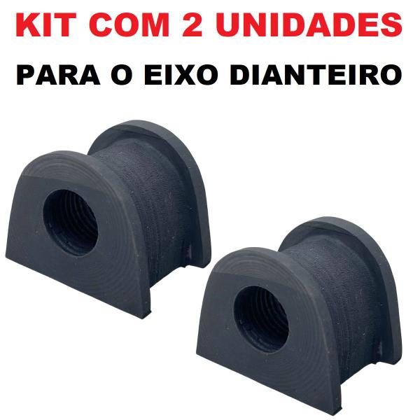 Imagem de Kit 2 bucha borracha barra estabilizadora dianteira pajero tr4 io 1998 a 2016 (22mm)