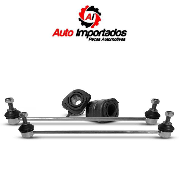 Imagem de Kit 2 Buchas + Bieletas Estabilizadoras Suspensão Dianteira Citroen C3 2013 2014 2015 2016 2017 2018 2019 2020 2021