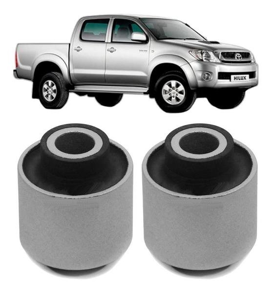 Imagem de Kit 2 Buchas Inferiores Amortecedores Dianteiro Hilux 38mm