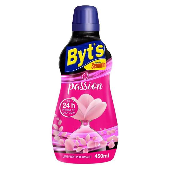 Kit 2 Byts Limpador Perfumado Passion 450ml 24h de perfume - Semorin Imagem de Kit 2 Byts Limpador Perfumado Passion 450ml 24h de perfume