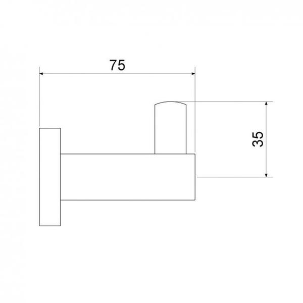 Kit 2 Cabides de Parede 1 Gancho 2040 C34 Meber Metais Cromado Imagem de Kit 2 Cabides de Parede 1 Gancho 2040 C34 Meber Metais Cromado