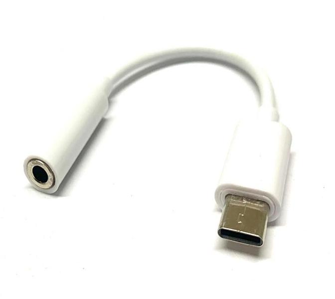 Imagem de Kit 2 Cabo Adaptador Tipo C Usb-c Para Fone Ouvido P2 Femea 3.5mm