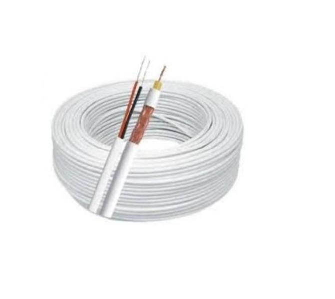 Imagem de Kit 2 Cabos Coaxial Para Cftv 4Mm 80% Rolo 100M Cada Unidade