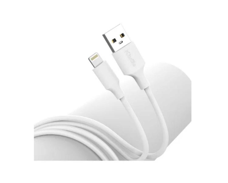 Imagem de Kit 2 Cabos Usb + Fonte Kingo P/ Iphone 13 Pro Max 1.2A Br