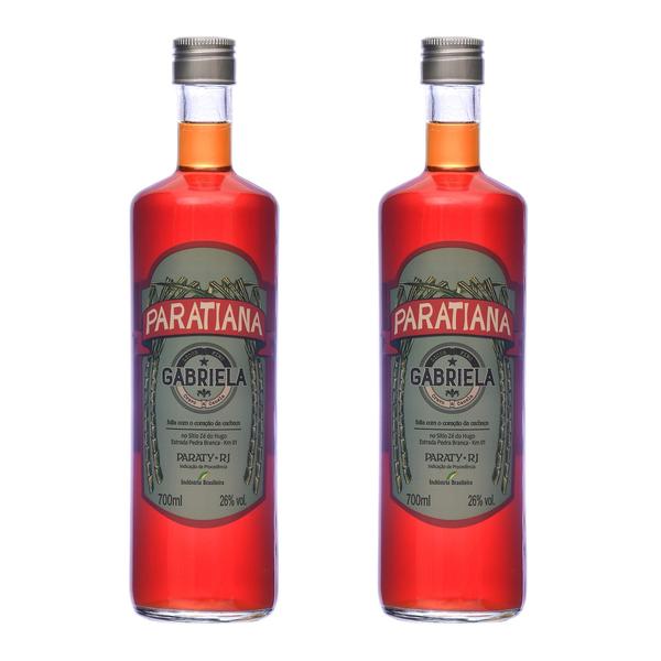 Kit 2 Cachaças Gabriela Cravo E Canela Paratiana 700 Ml Imagem de Kit 2 Cachaças Gabriela Cravo E Canela Paratiana 700 Ml