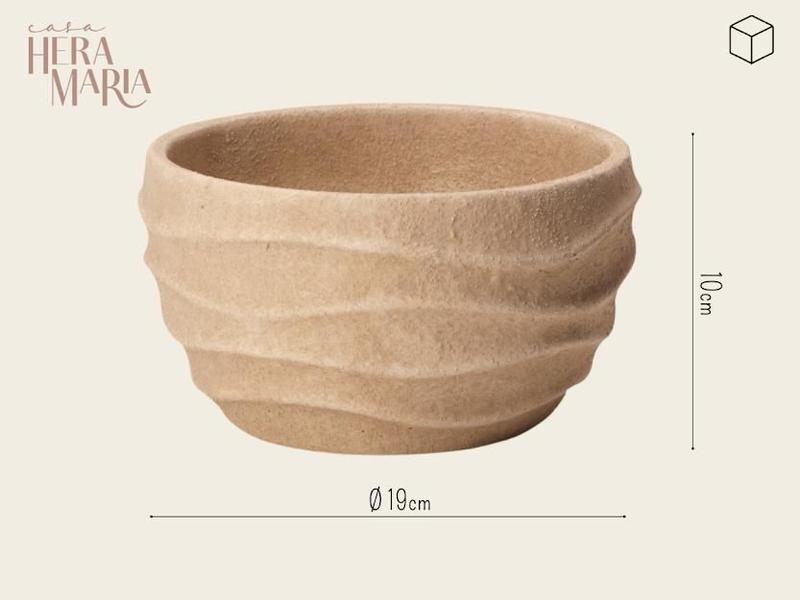 Imagem de Kit 2 cachepot vaso decorativo artesanal em cimento grande