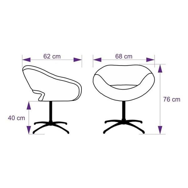 Imagem de Kit 2 Cadeiras Beijo Colmeia Verde e Preto Poltrona Decorativa com Base Giratória