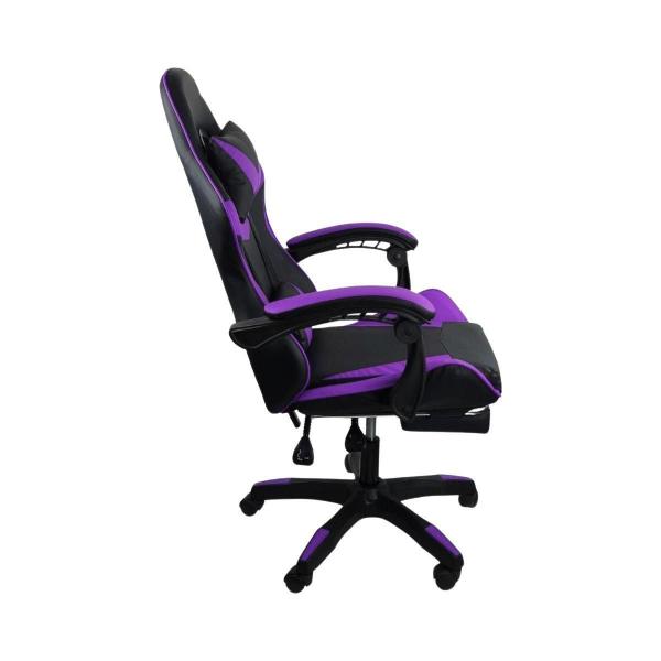 Imagem de Kit 2 Cadeiras Gamer Stillus Com Apoio Para Os Pés Roxo