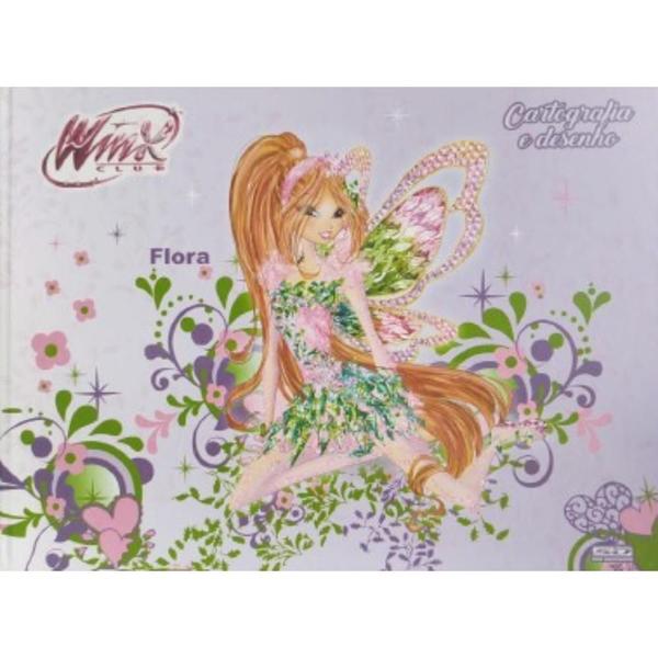 Imagem de Kit 2 Caderno Desenho Cartografia Brochura 48 Folhas Winx