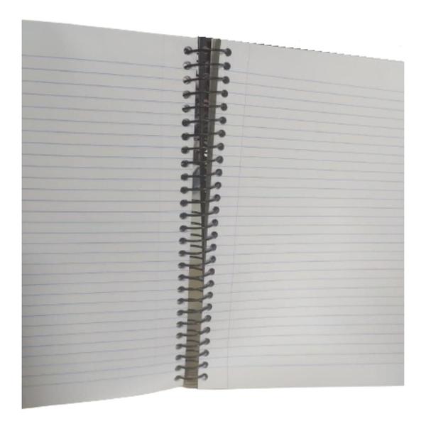 Imagem de Kit 2 Caderno Escolar Espiral tiras autocolantes 200 Folhas Sandy Junior