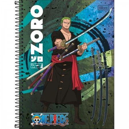 Imagem de Kit 2 Caderno Espiral Universitário One Piece 160 Fls - Tilibra