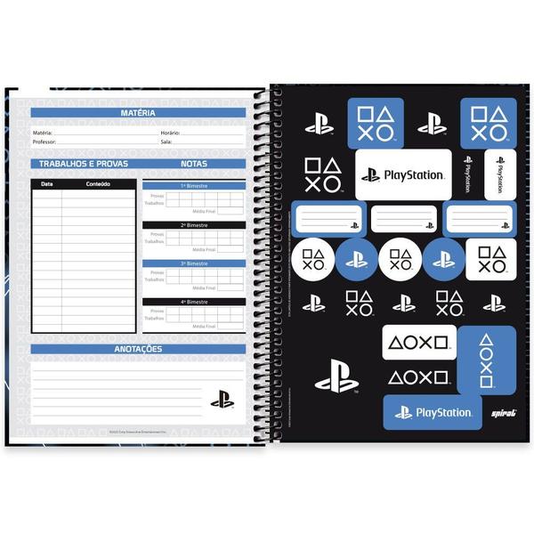 Imagem de Kit 2 Caderno Playstation 80 Fls - Spiral