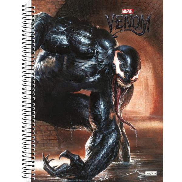 Imagem de Kit 2 Caderno Venom x Homem Aranha Espiral 160 Fls 10 Matérias