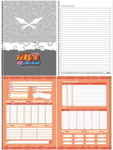 Imagem de Kit 2 Cadernos Naruto Shippuden + Caderno Desenho Naruto - SD