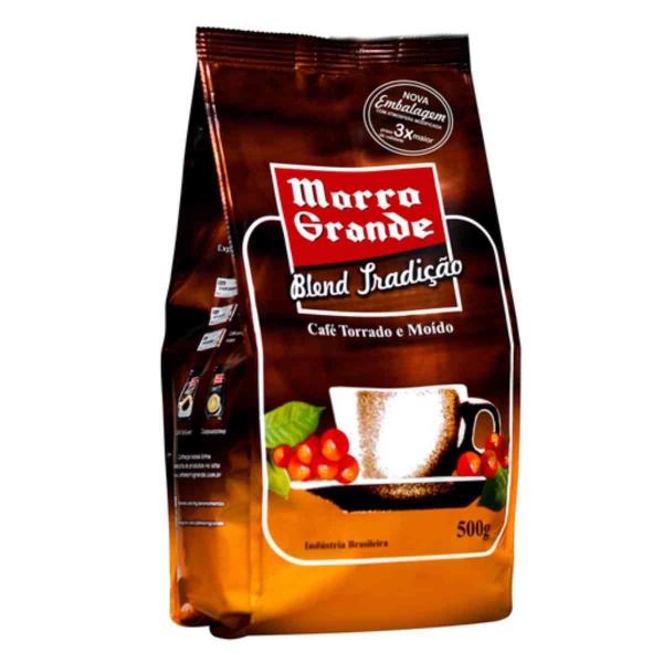 Imagem de Kit 2 Cafe Morro G Torrado E Moído Blend Tradição 500G Cada