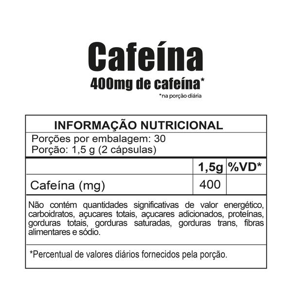 Imagem de Kit 2 Cafeína 400mg com 60 cápsulas Fitoprime