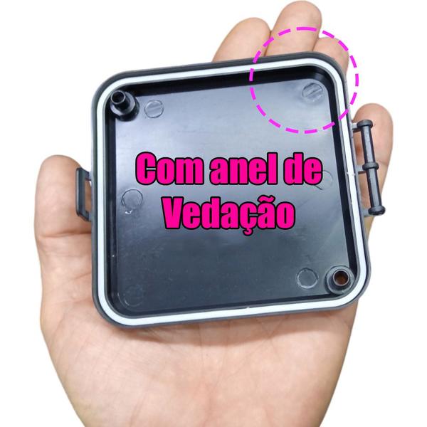 Imagem de Kit 2 Caixa Câmera Cftv Proteção Conector Balun Fonte 10x10 com Vedação Preta Black