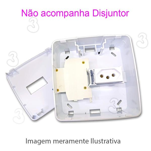 Imagem de Kit 2 Caixa de Sobrepor com Tomada sem Disjuntor para Portão Ar Condicionado