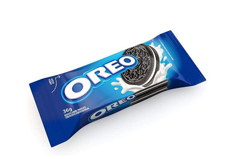 Kit 2 Caixas c/ 8 pacotes de 36g cada de Biscoito Oreo Original Imagem de Kit 2 Caixas c/ 8 pacotes de 36g cada de Biscoito Oreo Original