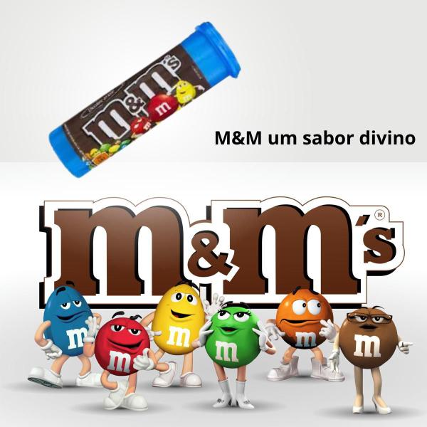 Imagem de Kit 2 Caixas Confeito Chocolate Tubo M&ms 30g C/12 - Atacado