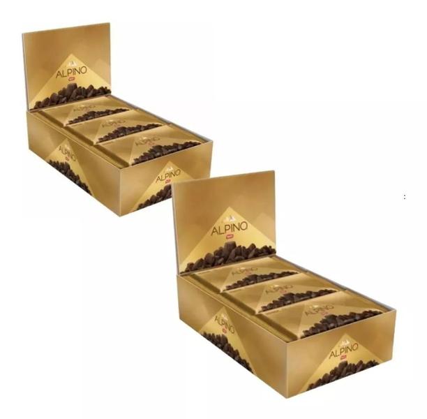 Kit 2 Caixas De Chocolate Alpino Ao Leite C/22un 25g- Nestlé Imagem de Kit 2 Caixas De Chocolate Alpino Ao Leite C/22un 25g- Nestlé
