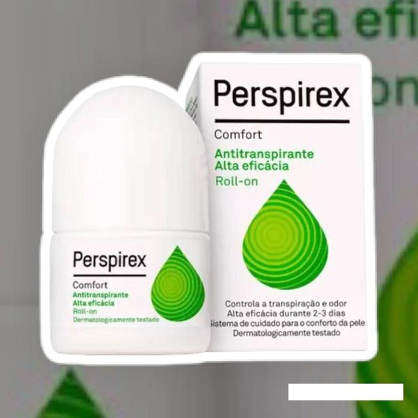 Imagem de Kit 2 caixas Desodorante Antitranspirante Roll-On Perspirex Comfort com 20ml - Daudt