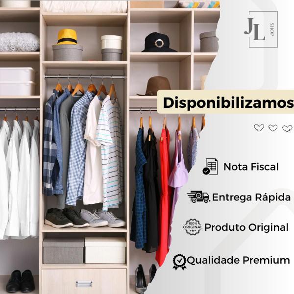 Imagem de Kit 2 Caixas Organizadoras Clouset Guarda Roupa Escritório Dobravel Várias Cores