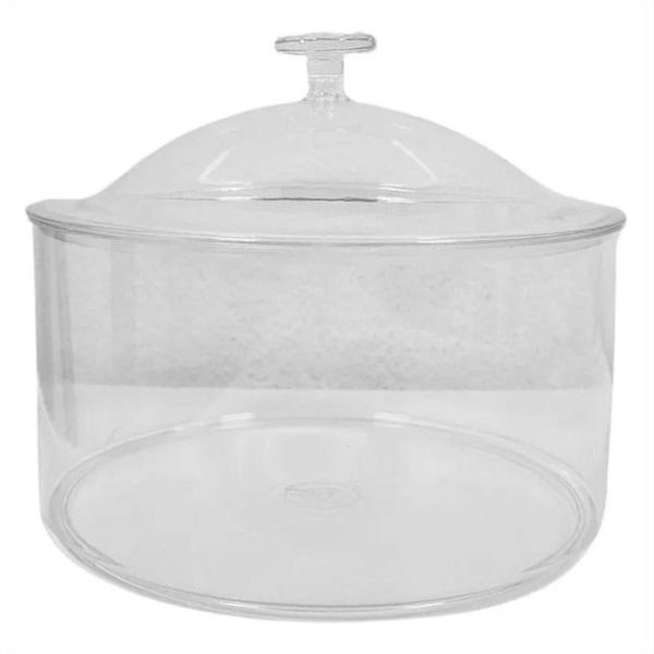 Imagem de Kit 2 Cake Box Redonda Acrílico Tampa 1.450ml Transparente