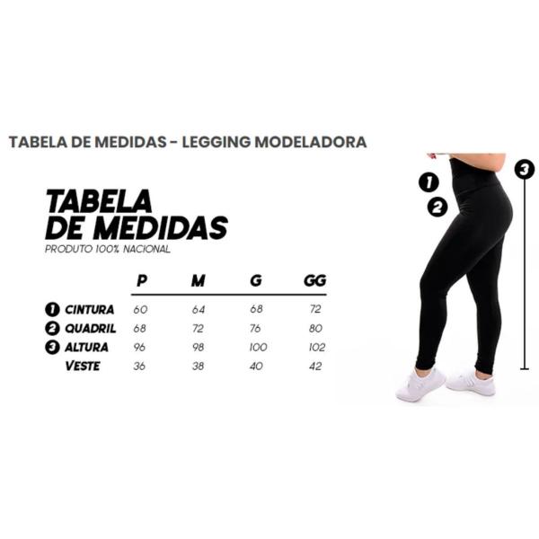 Imagem de Kit 2 Calça Legging Feminina Preta Grossa Dia A Dia Atacado