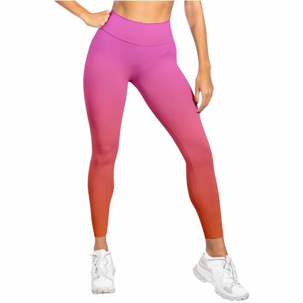 Imagem de Kit 2 Calça Legging Fitness Academia Degrade Caminhada Estampada Funcional Flexível