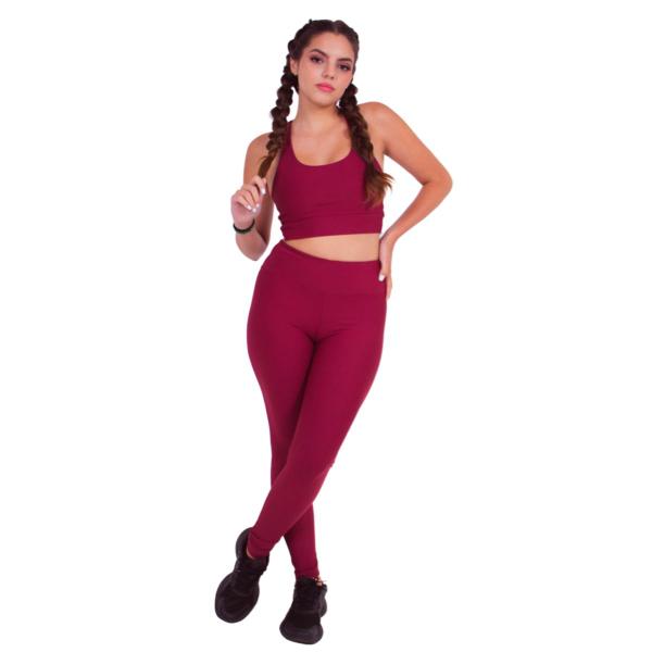 Imagem de Kit 2 Calças Legging Feminina Poliamida Sem Transparência