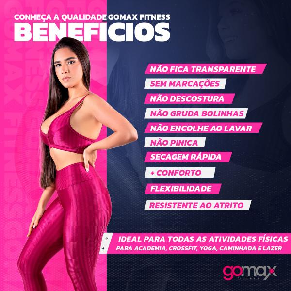 Imagem de Kit 2 Calças Legging Para Malhar Não Marca Confortável Gomax