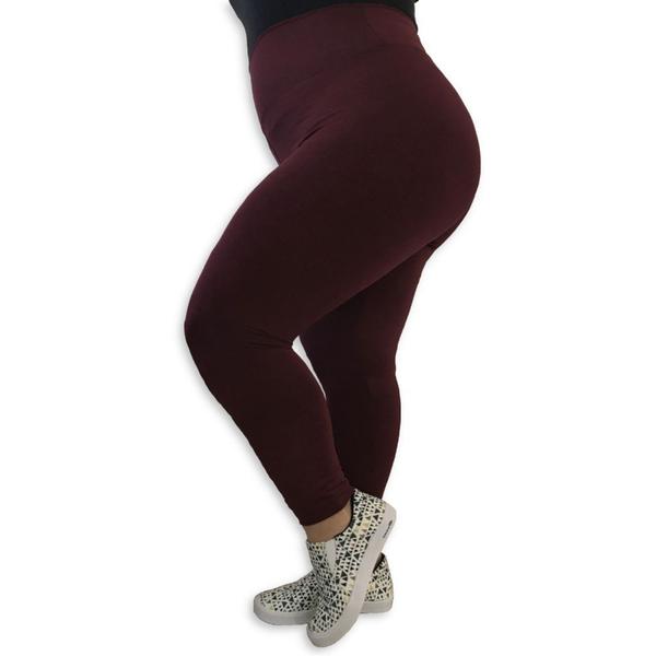 Imagem de Kit 2 Calças Legging Plus Size Heide Ribeiro Leg Basic Suplex Barato