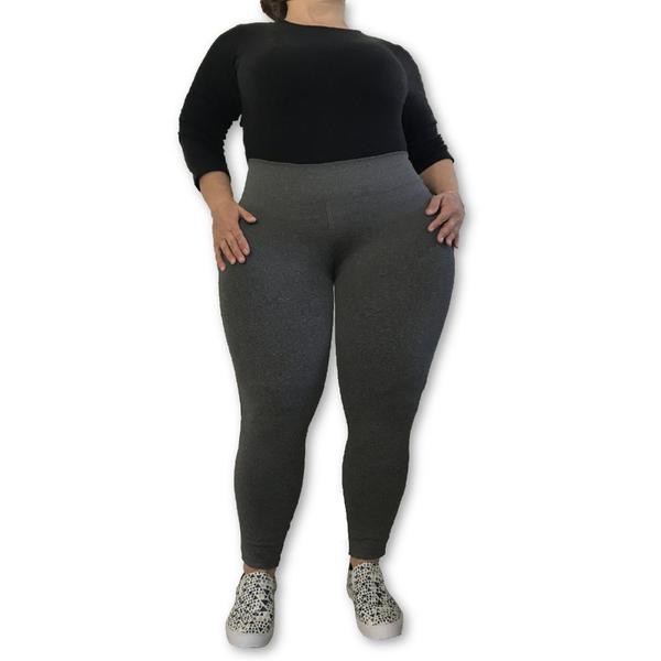 Imagem de Kit 2 Calças Legging Plus Size Heide Ribeiro Leg Basic Suplex Barato