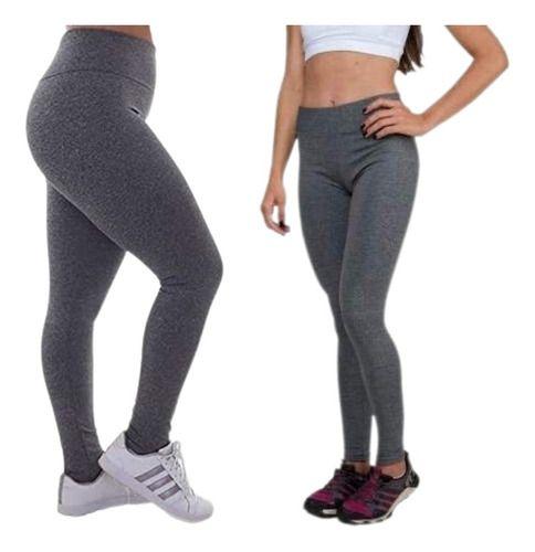 Imagem de Kit 2 Calças Legging Suplex  Leg Reforçada Fitness Academia