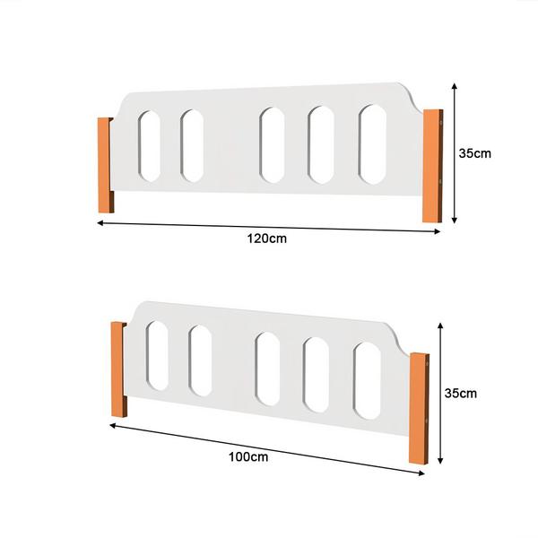 Imagem de Kit 2 Camas Solteiro Ônix com 1 Cama Auxiliar - Branco/mel - Divaloto Móveis