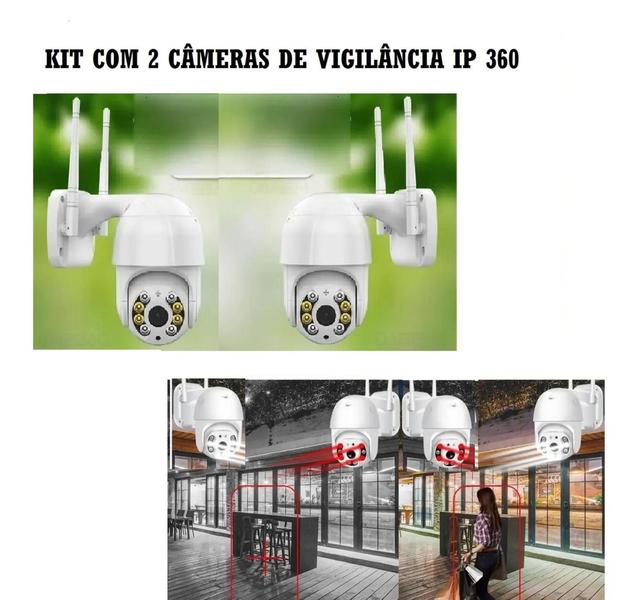 Imagem de Kit 2 Câmera 360 Ip De Vigilância Residencial Inteligente