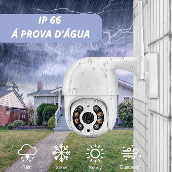 Imagem de Kit 2 Câmera Externa Ip Prova D'água Infravermelho Externa Wifi Hd