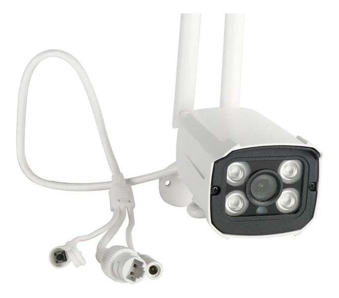 Imagem de kit 2 Camera Ip Externa A Prova D Agua Wifi Visao Noturna Full Hd Ip65 grava em nuvem/cart sd