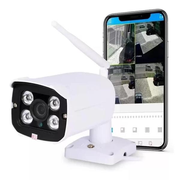 Imagem de kit 2 Camera Ip Externa A Prova D Agua Wifi Visao Noturna Hd Ip65