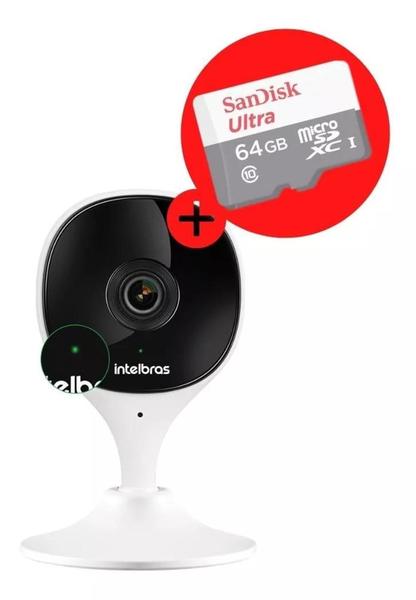 Imagem de Kit 2 Câmera Ip Wi-fi Full Hd Imx Mibo Intelbras + Sd 64gb Ultra