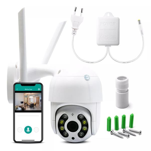 Imagem de KIT 2 Câmeras de Segurança Domo WiFi Icsee externa