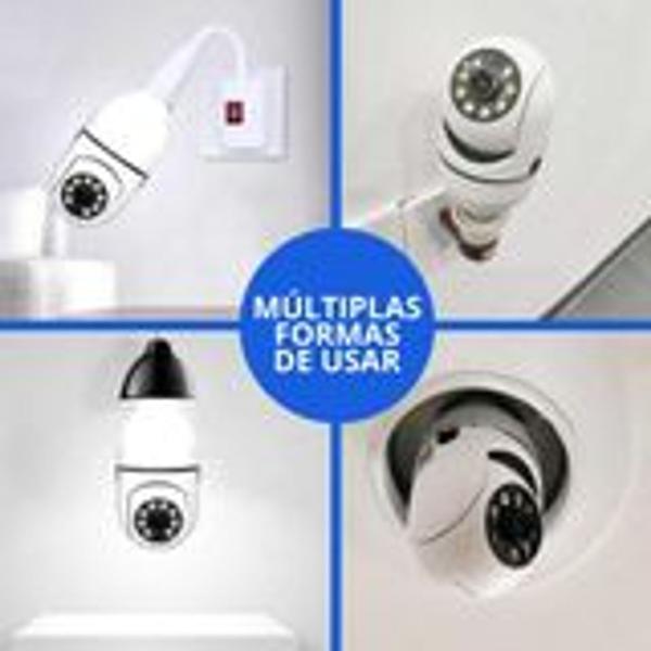 Kit 2 Cameras Lampada Ip 360 Giratória Wifi 1080p Visão Noturna - YOOSEE Imagem de Kit 2 Cameras Lampada Ip 360 Giratória Wifi 1080p Visão Noturna