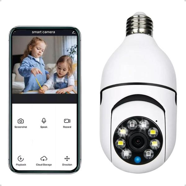 Kit 2 Cameras Lampada Ip 360 Giratória Wifi 1080p Visão Noturna - YOOSEE Imagem de Kit 2 Cameras Lampada Ip 360 Giratória Wifi 1080p Visão Noturna